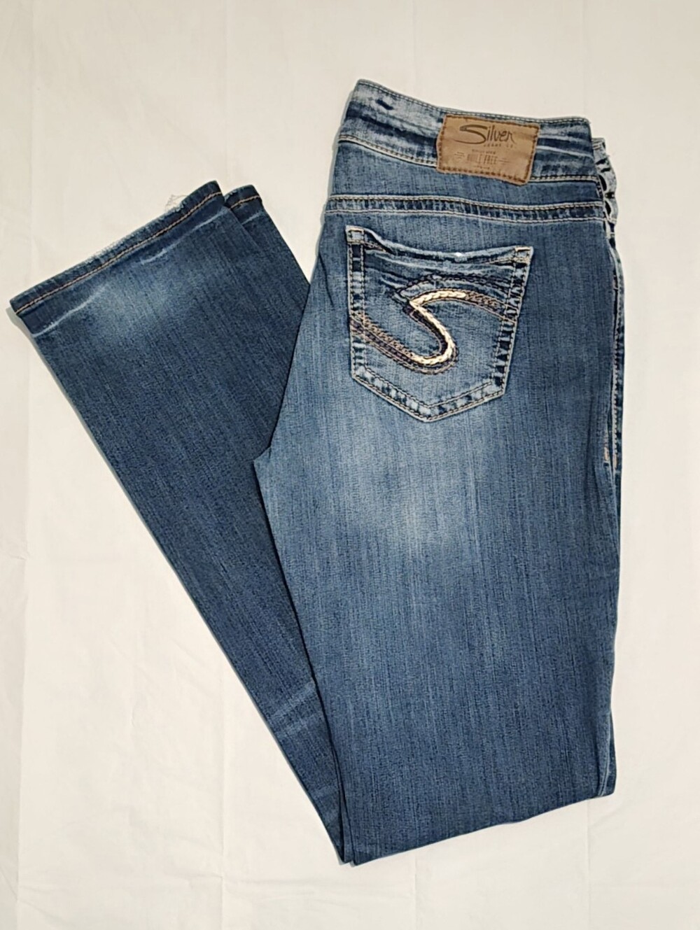Silver Suki Mid Straight Jeans Size 29